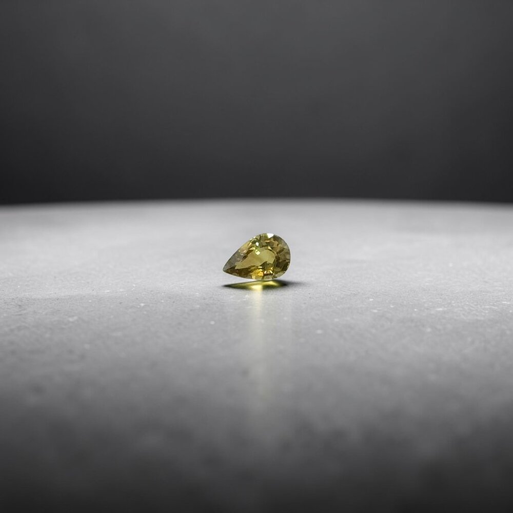 1.20 Carat Pear-Shaped Chrysoberyl Gemstone - Live Show Listing